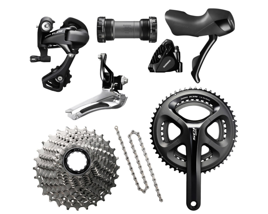 shimano 105 groupset disc brakes